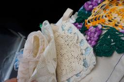 Linens, Fabric, Folded Shoes,
