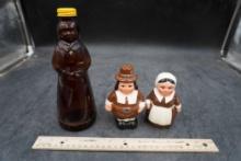 Glass Syrup Bottle & Publix Thanksgiving Shakers