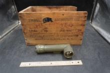 Federal Arms Wooden Crate W/ Flashlight