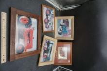 5 - Framed Tractor Pictures