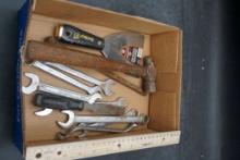 Ball Peen Hammer, Drywall Patching Knife, Wrenches