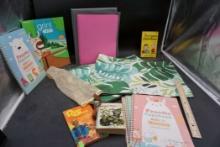Placemats, Books, Notebooks, Folders, Bag