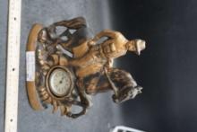 Cast Iron 1899 Teddy Roosevelt Mantle Clock