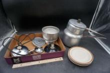 Double Boiler, Stoneware Plates, Pots & Pans, Lids