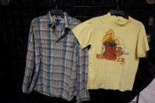Gap Button-Up Shirt (Size Large) & T-Shirt