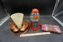 Wallet, Jelly Belly Dispenser, Child Shoe Lamp