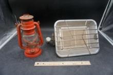 Red Barn Lantern & Portable Radiant Heater