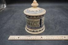 German? Stoneware Container W/ Lid
