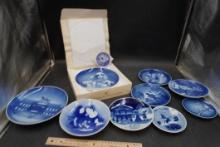 Blue & White Painted Plates (Denmark & The Royal Palace)