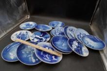 Assorted Blue & White Plates