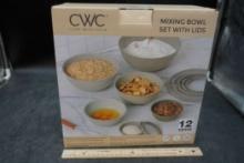 Cook With Color Mixing Bowl Set W/ Lids (Tan)