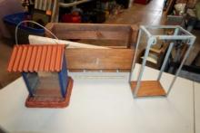 Bird Feeder, Wall Hanging Decorative Shelf & Wooden Shelf