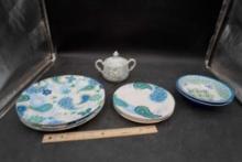 Royal Norfolks Paisley Plates, Sugar Bowl