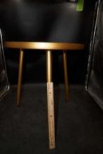 Golden Round Metal End Table