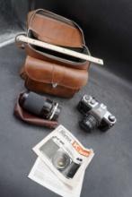 Pentax K1000 Camera W/ Tamron Lens & Bag