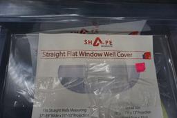 2 - Straight Flat Window Well Covers