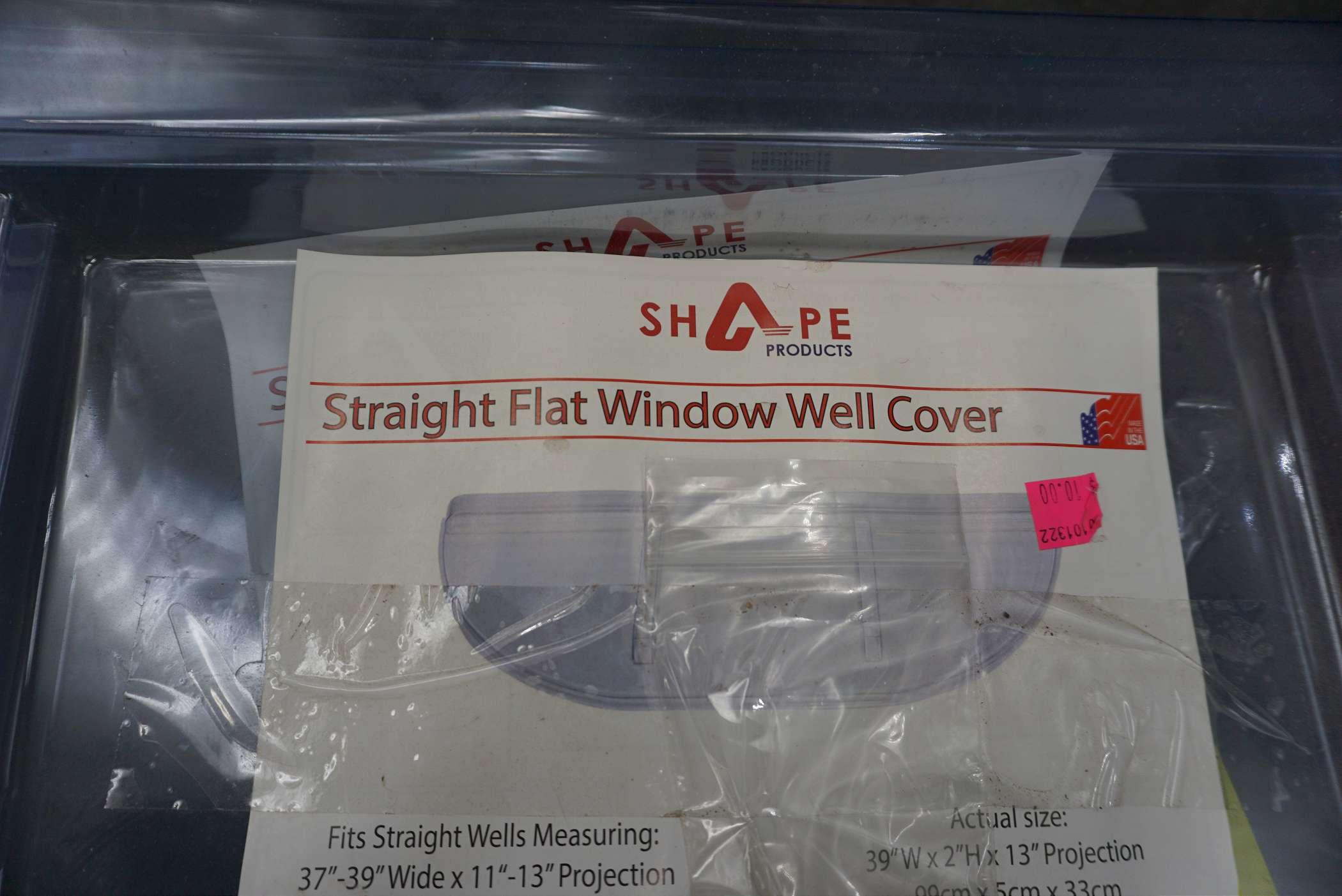 2 - Straight Flat Window Well Covers