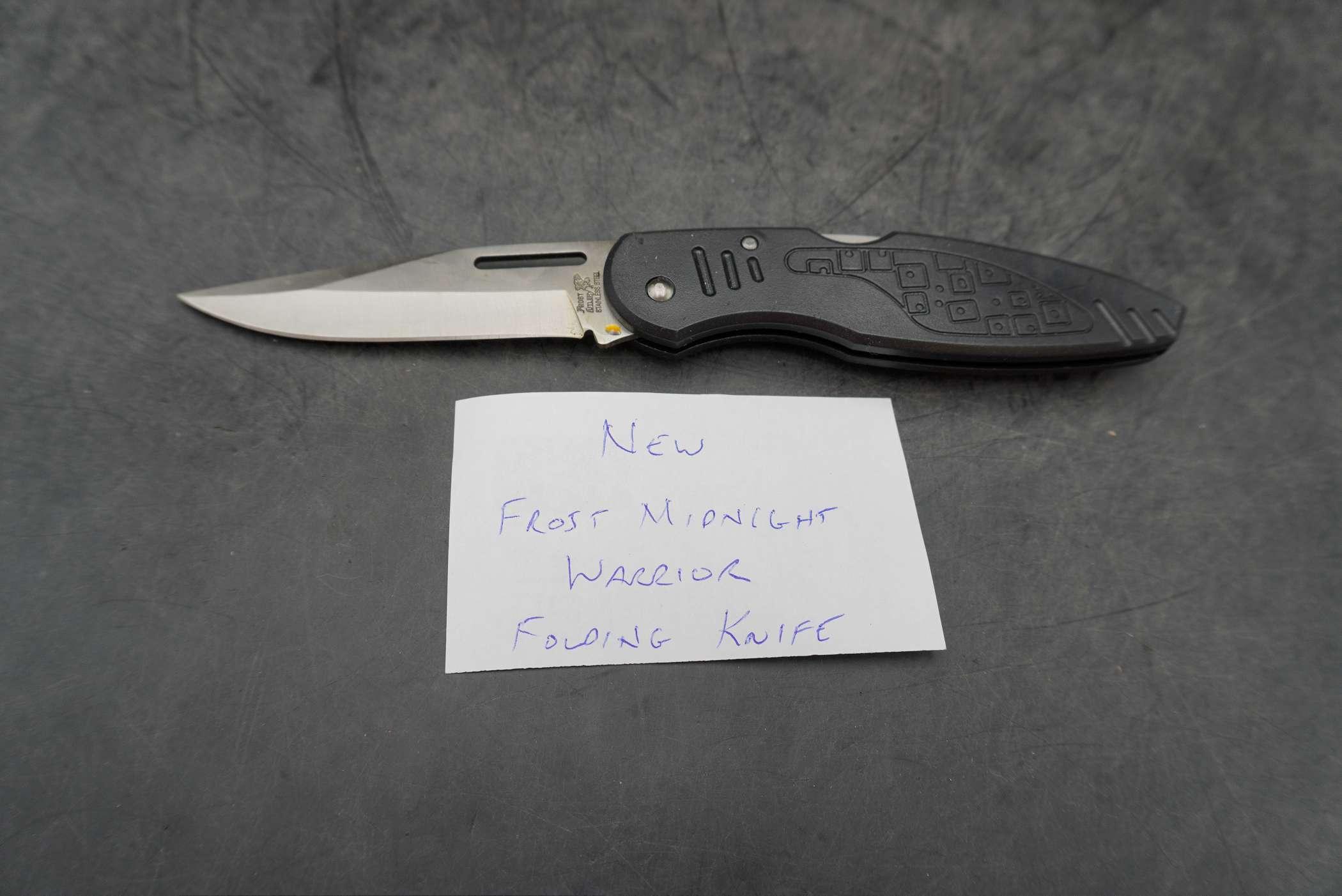 New Frost Midnight Warrior Folding Knife