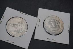 2 Kennedy Half Dollars - 1976 D & 1977 D