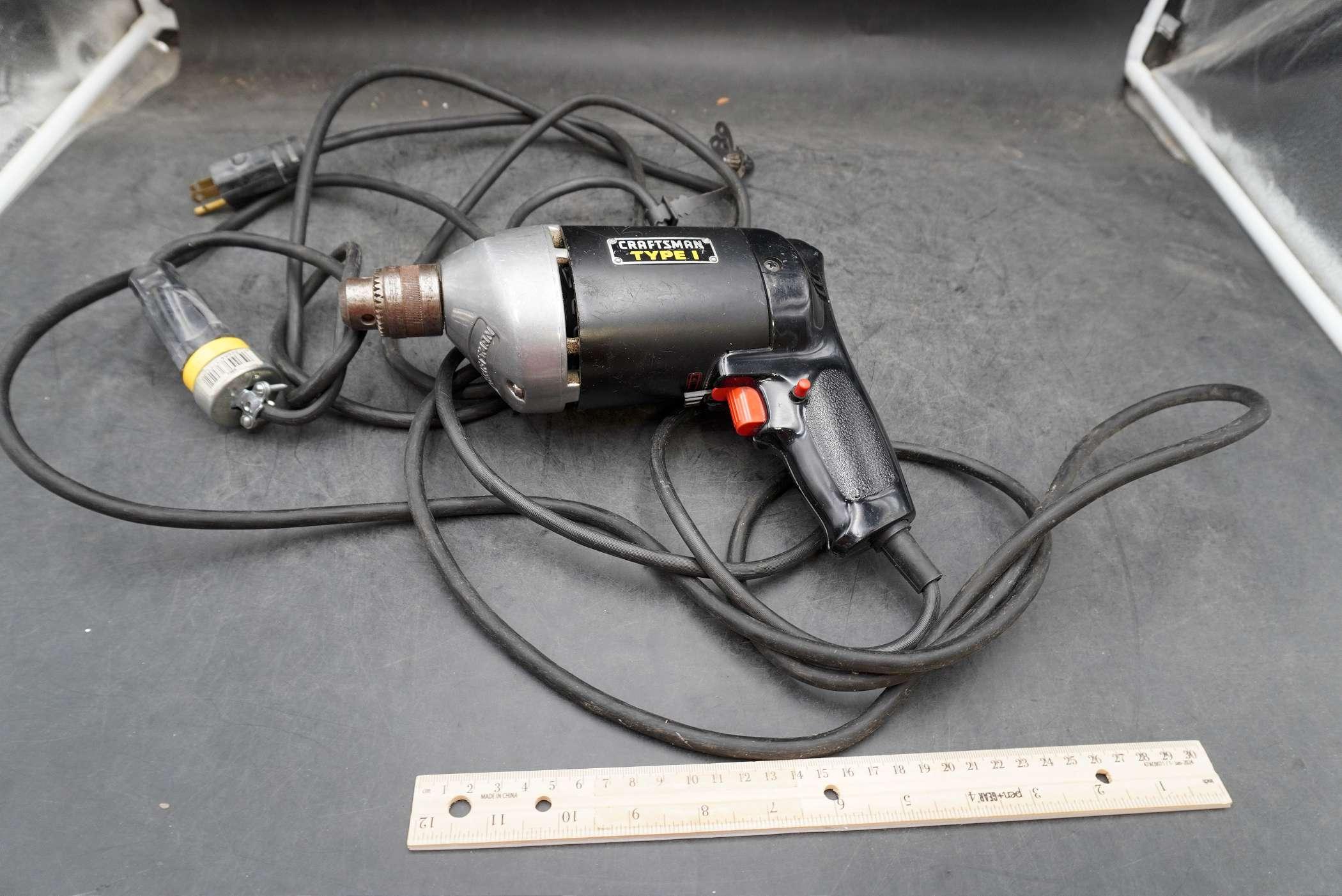 Craftsman Type 1 3/8 Inch Electric Drill