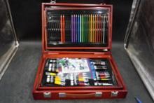 Wooden Art Supply Case