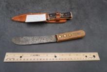 Remington K4806 Knife & Colonial Prov. U.S.A. Knife W/ Sheath