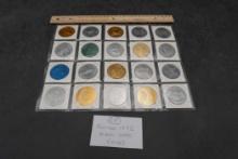 20 - Vintage 1872 Mardi Gras Coins