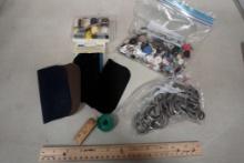 Buttons, Curtain Rings, Patches & Sewing Kit