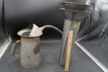 Oil Can & 2 Metal Decorative Wall Decor Pieces