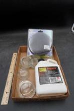 Totally Ghoul Fog Juice, Glass Candle Holders & 6" Hex Finish Pad