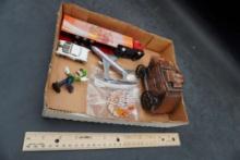 Metal Stagecoach Bank, Toy Airplane Truck & Car, Figurine
