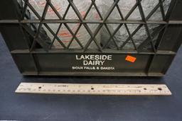 Lakeside Dairy Crate W/ Glassware
