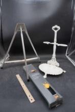 Non Stick Oven Liner, Royal Cast Dish/Jewelry Stand?, Folding Stand