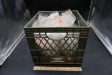 Lakeside Dairy Crate W/ Glassware