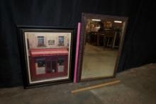 Framed Livres Picture & Mirror