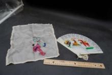 Geisha Handkerchiefs & Hand Fan