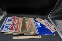 Assorted South Dakota License Plates (& Sioux Falls Ford License Plate Covers)