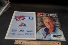 2 Magazines/Pamphlet -Sm.N. Twins Fest '92 & The Saturday Evening Post