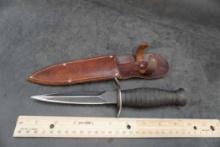 United U.C.275  Dagger W/ Leather Sheath