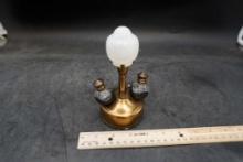 Vintage Lamp Salt & Pepper Shakers (Light Works - Probably Before 1950)