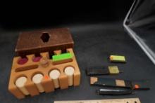 Vintage Poker Set & Razors
