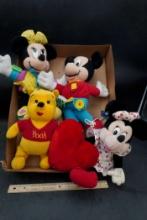 Mickey, Minnie & Pooh Stuffed Animals