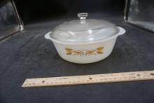 Fire-King Dish W/ Lid