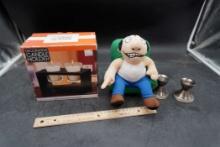 Decorative Candle Holders, Guy Plush & Sterling Candlesticks