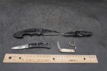 5 - Folding Pocket Knives W/ World'S Fair Knife