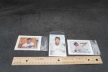 3 Baseball Cards - Mickey Mantle, Ted Williams & Willie Mays