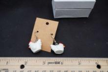 Chicken Earrings