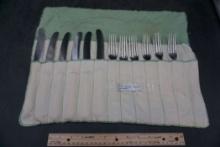 Rare 1935 Engraved Silverware Set From Germany
