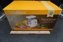VillaWare Power Grinder Plastic Professional Food Grinding Machine (In Box)