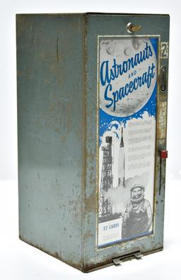 Mid Century Astronauts and Spacecraft Coin Operated Astronauts Trading Cards Dispenser